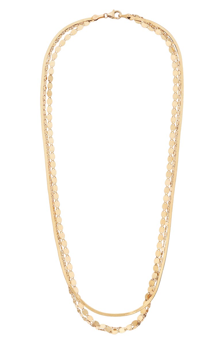 LANA Jewelry Remi Liquid Gold Triple Strand Necklace, Main, color,