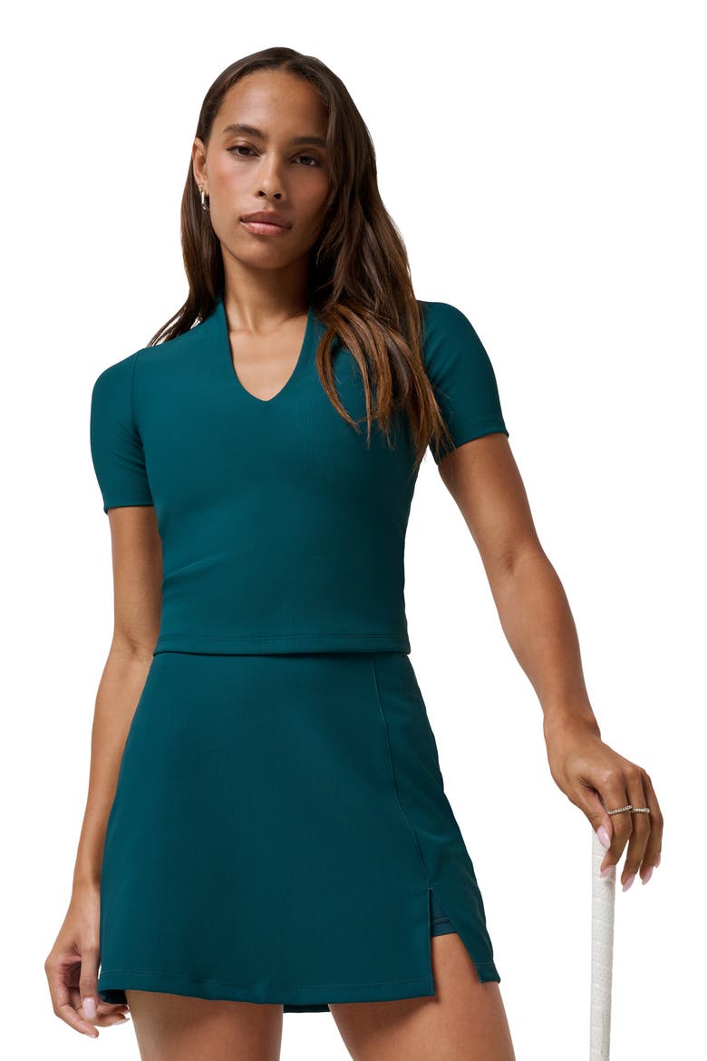 Move Knit Rib Miniskort, Alternate, color, DARK SEA