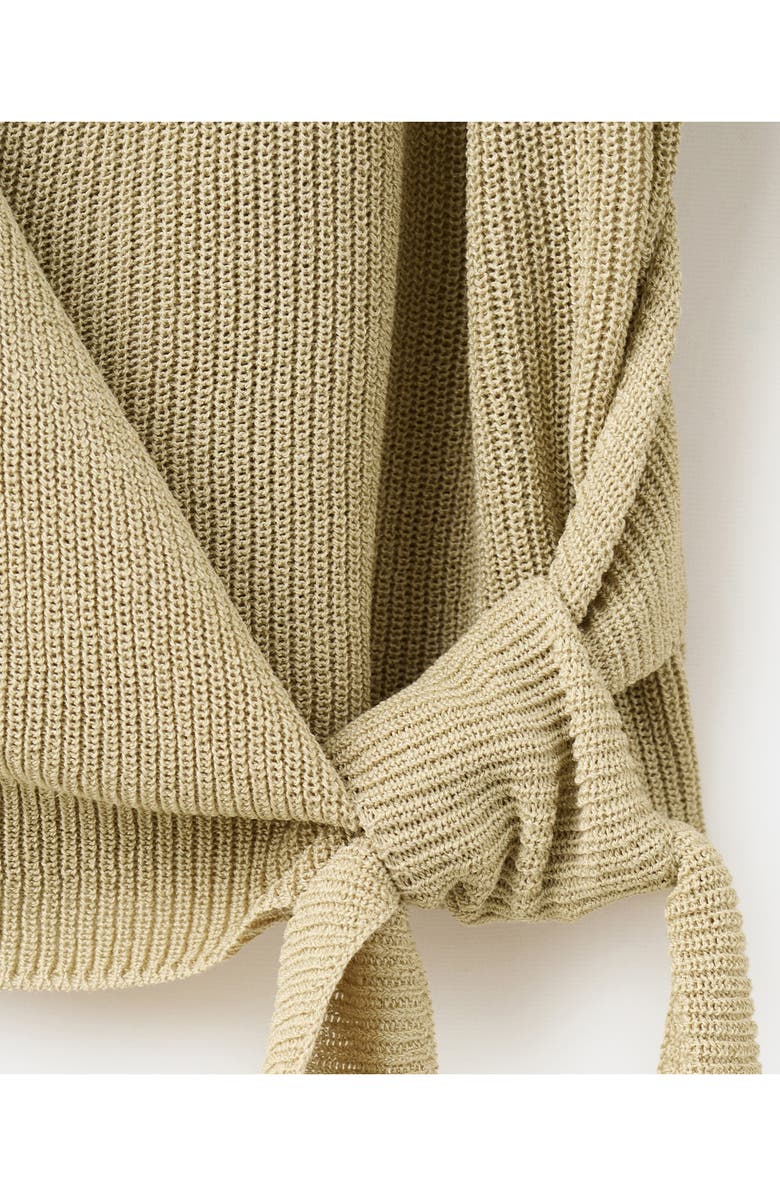 MANGO Side Tie Wrap Cardigan, Alternate, color,