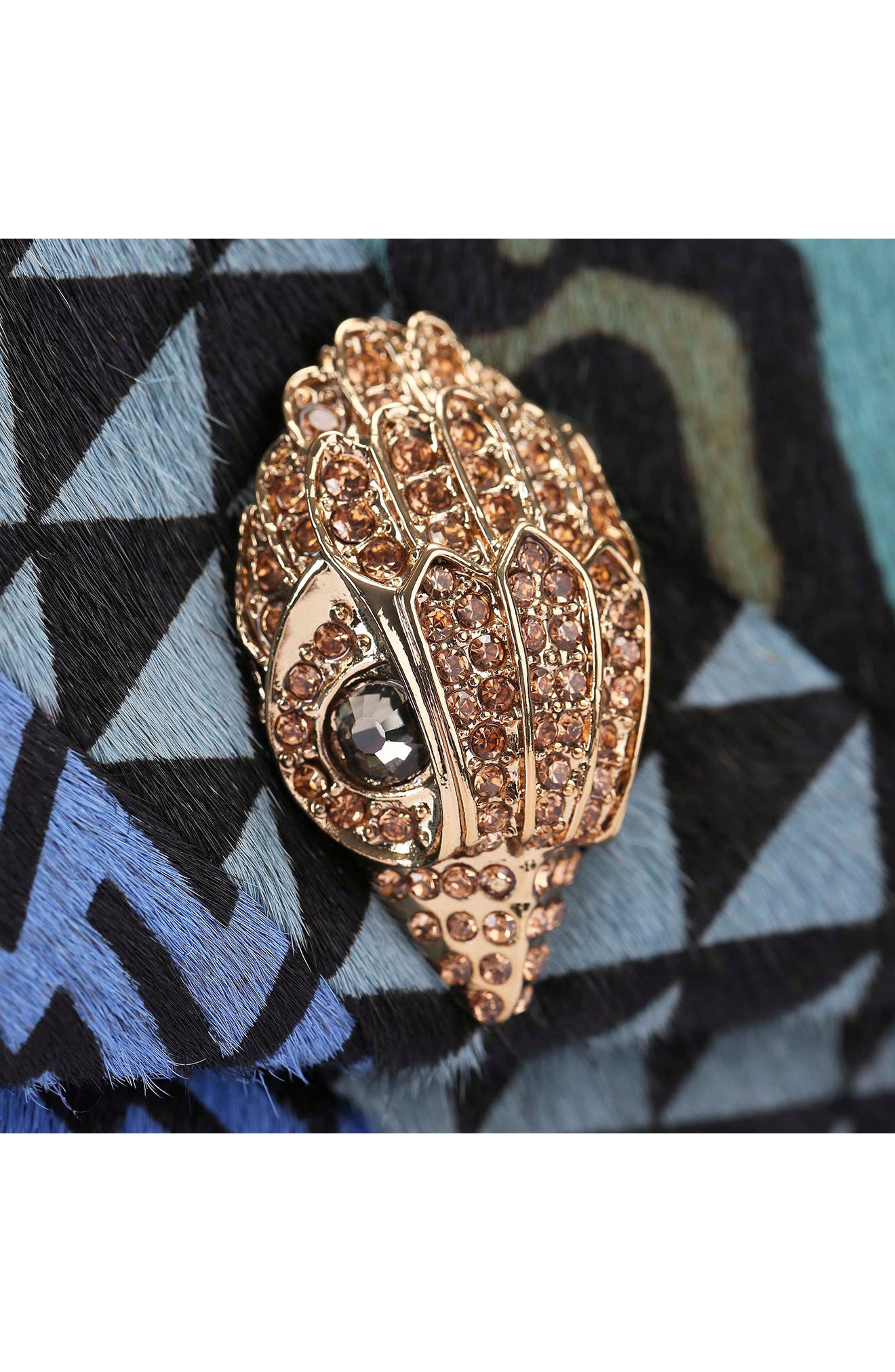 Kurt Geiger London Large Kensington Genuine Calf Hair Convertible Shoulder Bag, Alternate, color, Blue Multi