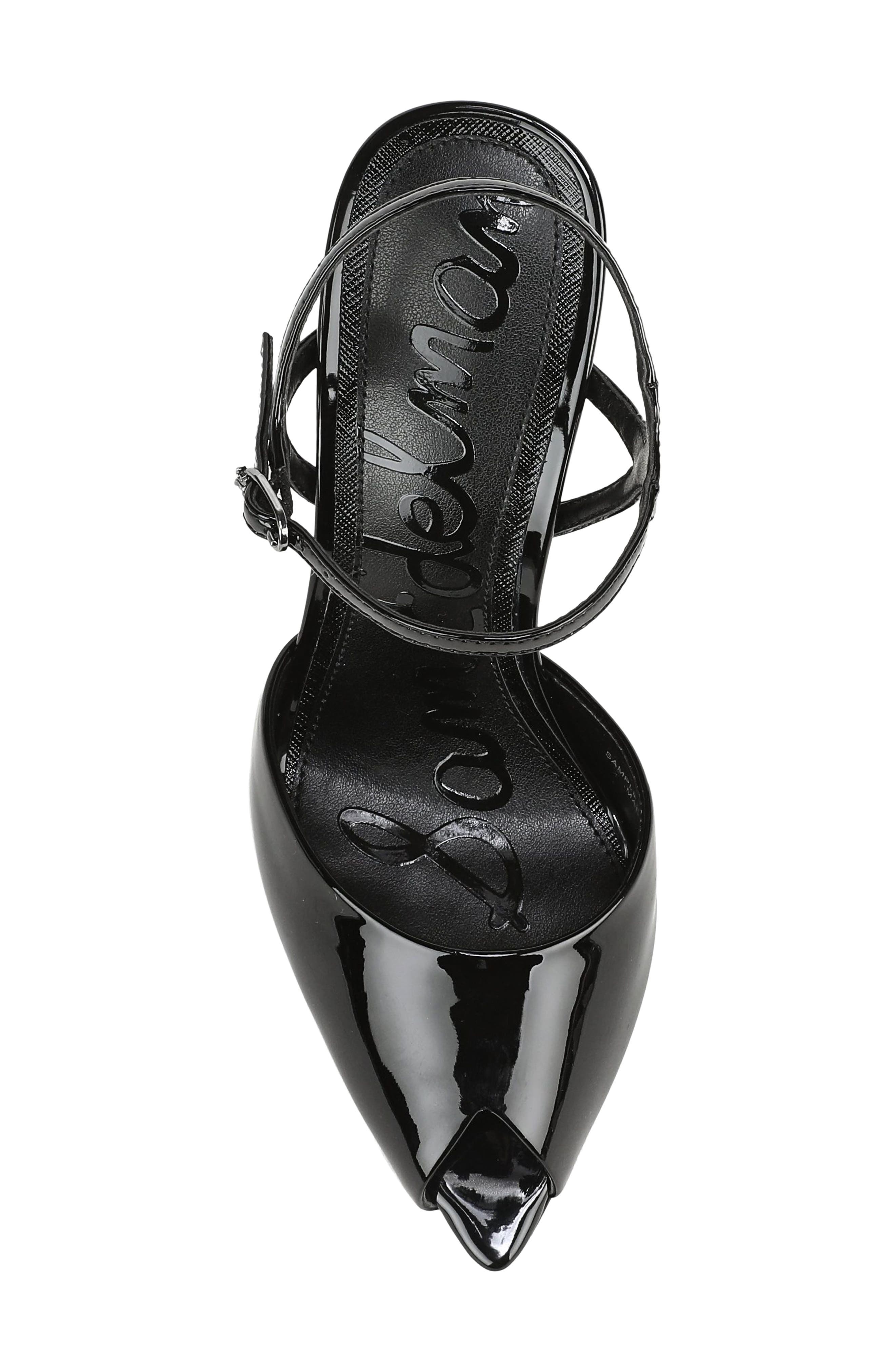 Tinslie Peep Toe Sandal, Alternate, color, BLACK
