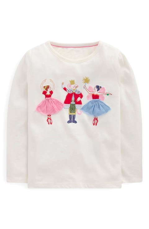 Kids' Embroidered Appliqué T-Shirt (Toddler, Little Kid & Big Kid)