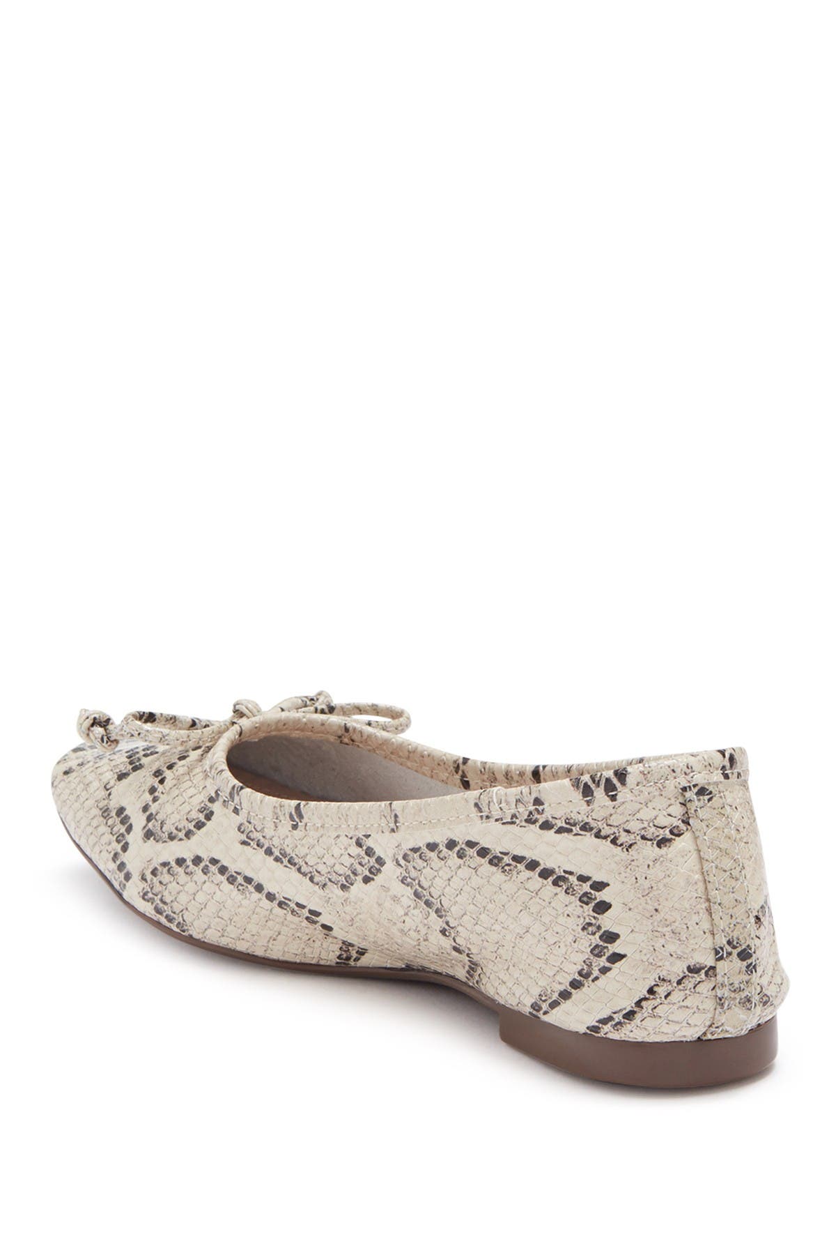 Schutz Arissa Snakeskin Embossed Leather Ballet Flat, Alternate, color, 