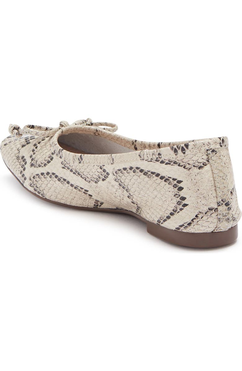 Schutz Arissa Snakeskin Embossed Leather Ballet Flat, Alternate, color,