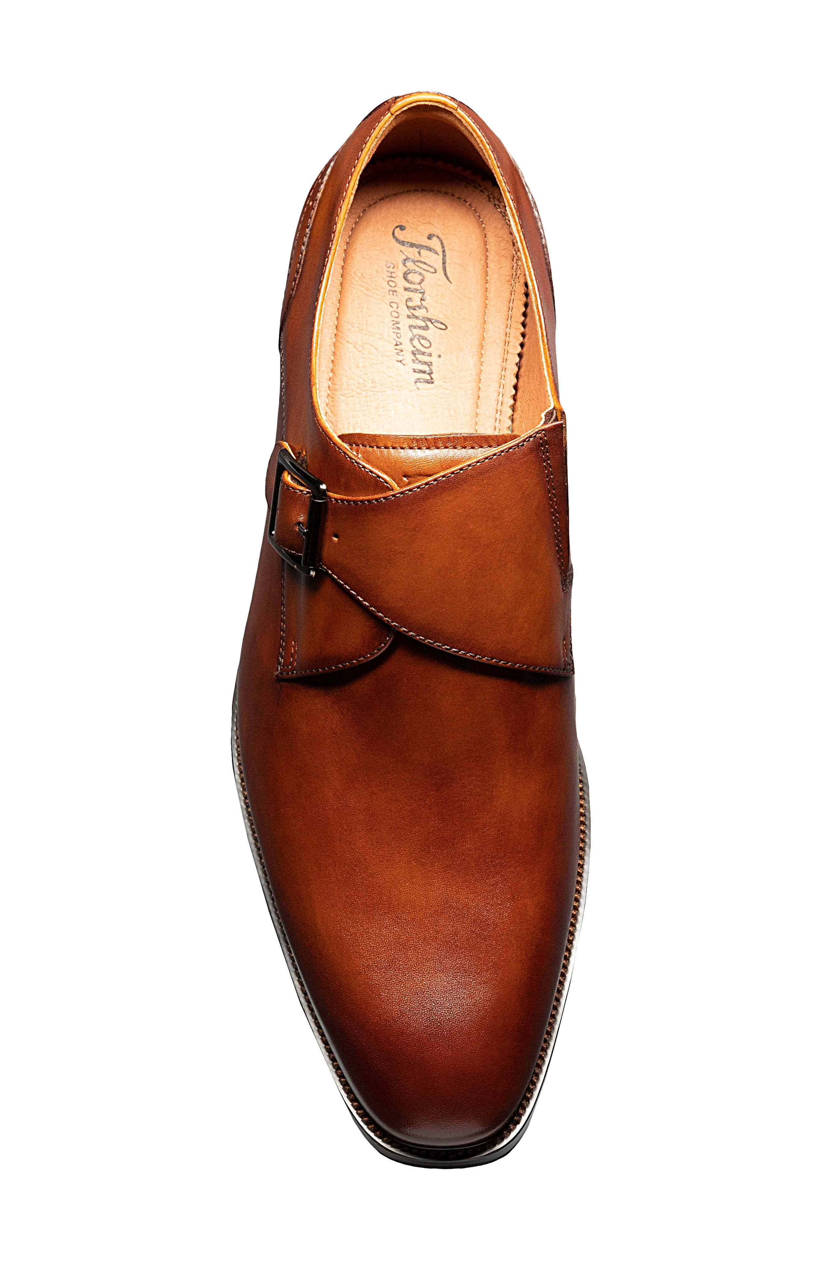 Florsheim Sorrento Monk Strap Shoe, Alternate, color, Cognac