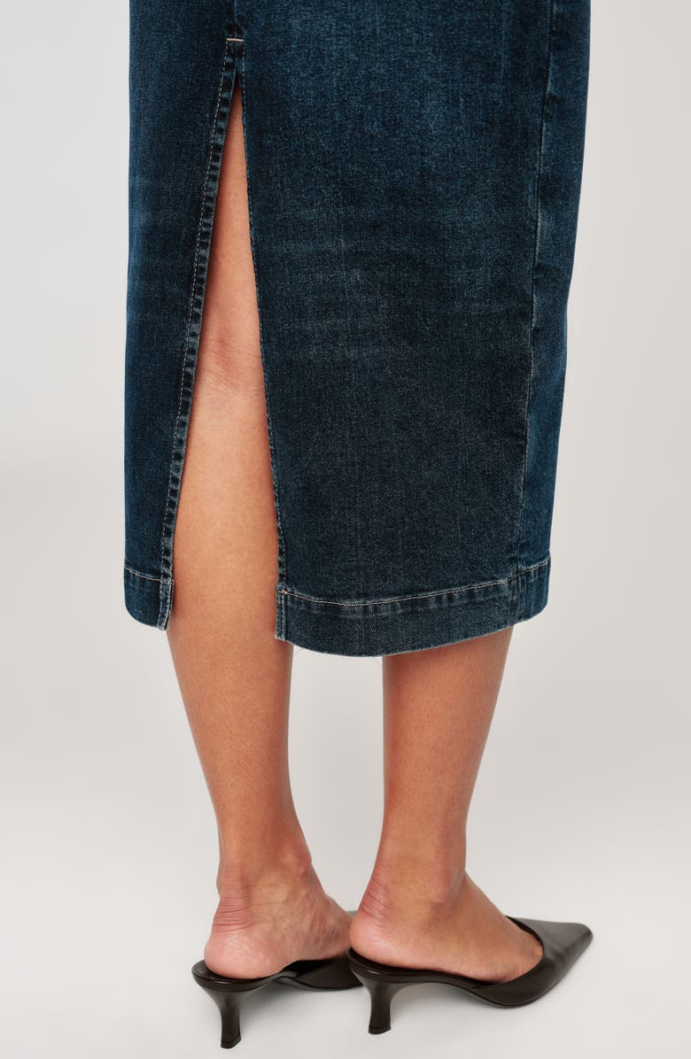 DL1961 Esme Sleeveless Denim Midi Dress, Alternate, color, Cromer