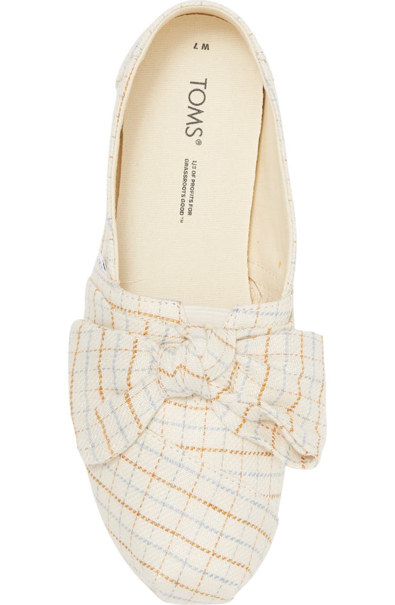 TOMS Check Tie Slip-On Flat, Alternate, color,