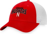TOP OF THE WORLD Men's Top of the World Scarlet/White Nebraska Huskers Breakout Trucker Snapback Hat