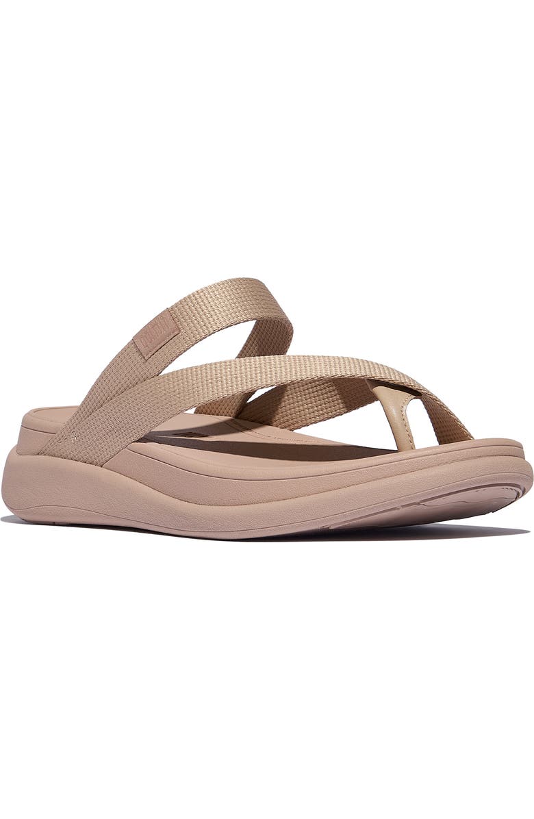 FitFlop Mode Go Webbed Flatform Sandal, Main, color, Paris Beige