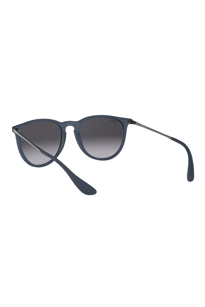 Erika 54mm Gradient Round Sunglasses, Alternate, color, MATTE BLUE