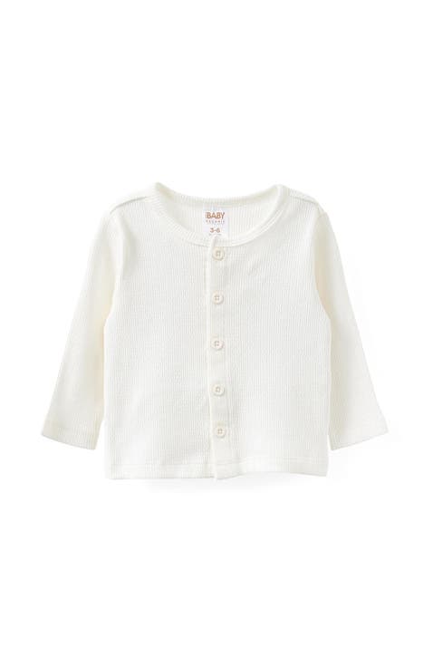 Organic Pointelle Cardigan