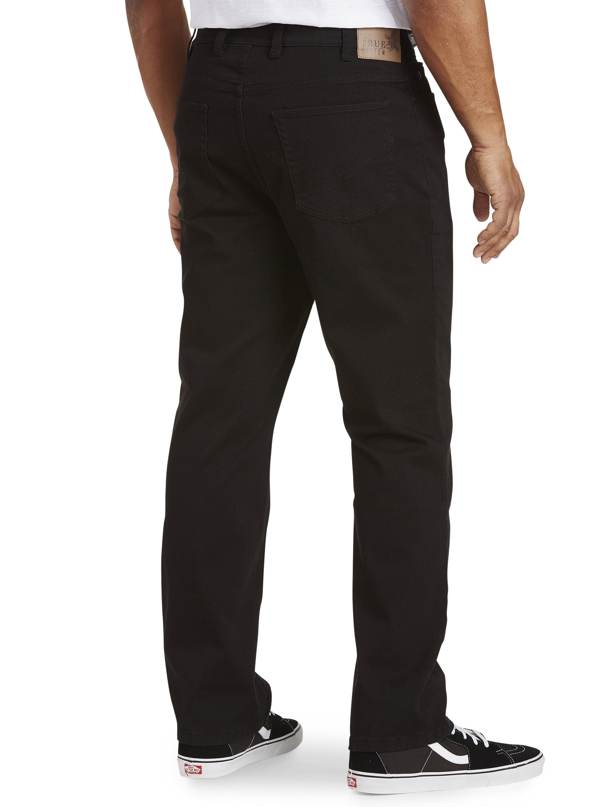 Black Athletic-Fit Stretch Jeans - image 2