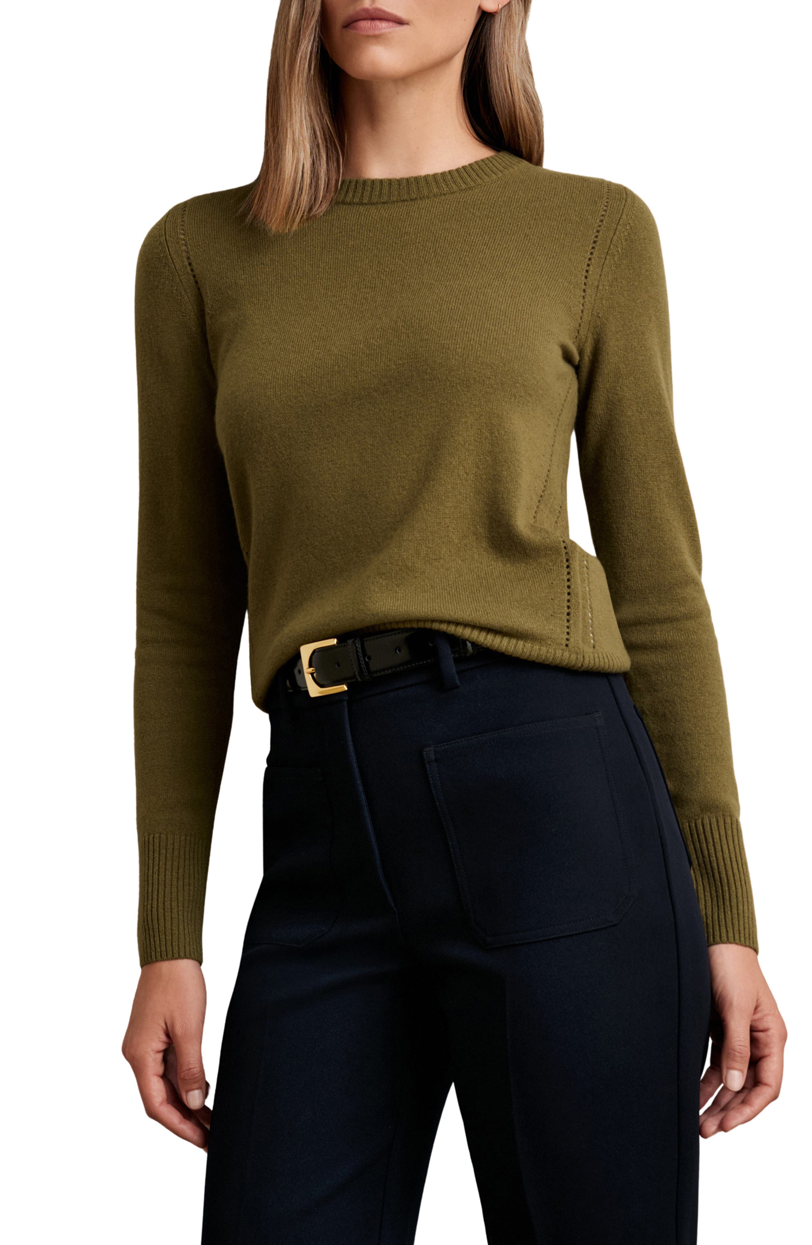 Anya Crewneck Wool Blend Sweater