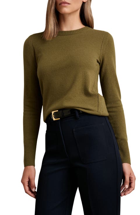 Anya Crewneck Wool Blend Sweater