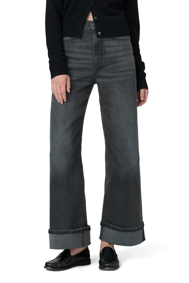 Cuffed High Waist Ankle Wide Leg Jeans, Main, color, ARETHA