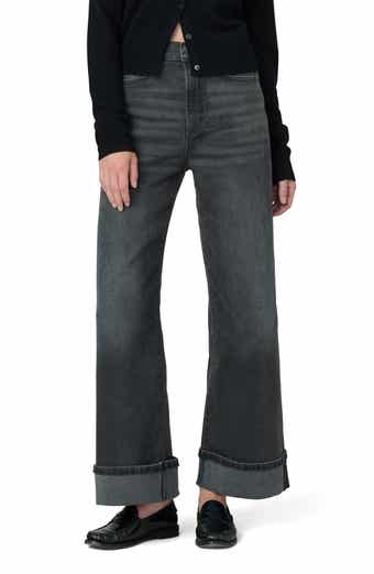 Joe's Cuffed High Waist Ankle Wide Leg Jeans