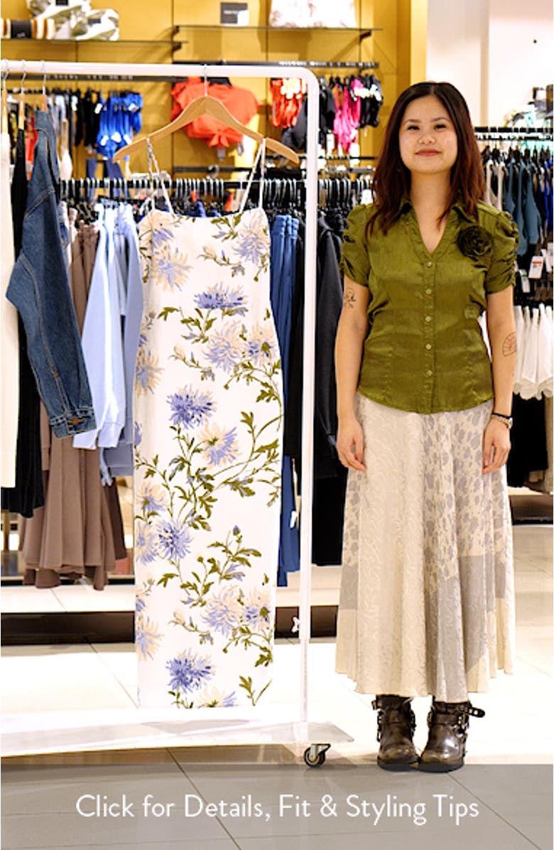Frankie Print Linen Dress, sales video thumbnail