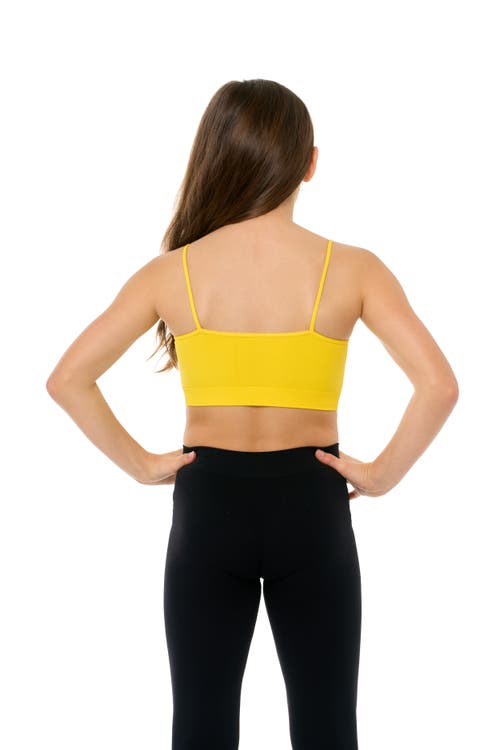 Malibu Sugar Solid Bra Cami In Yellow