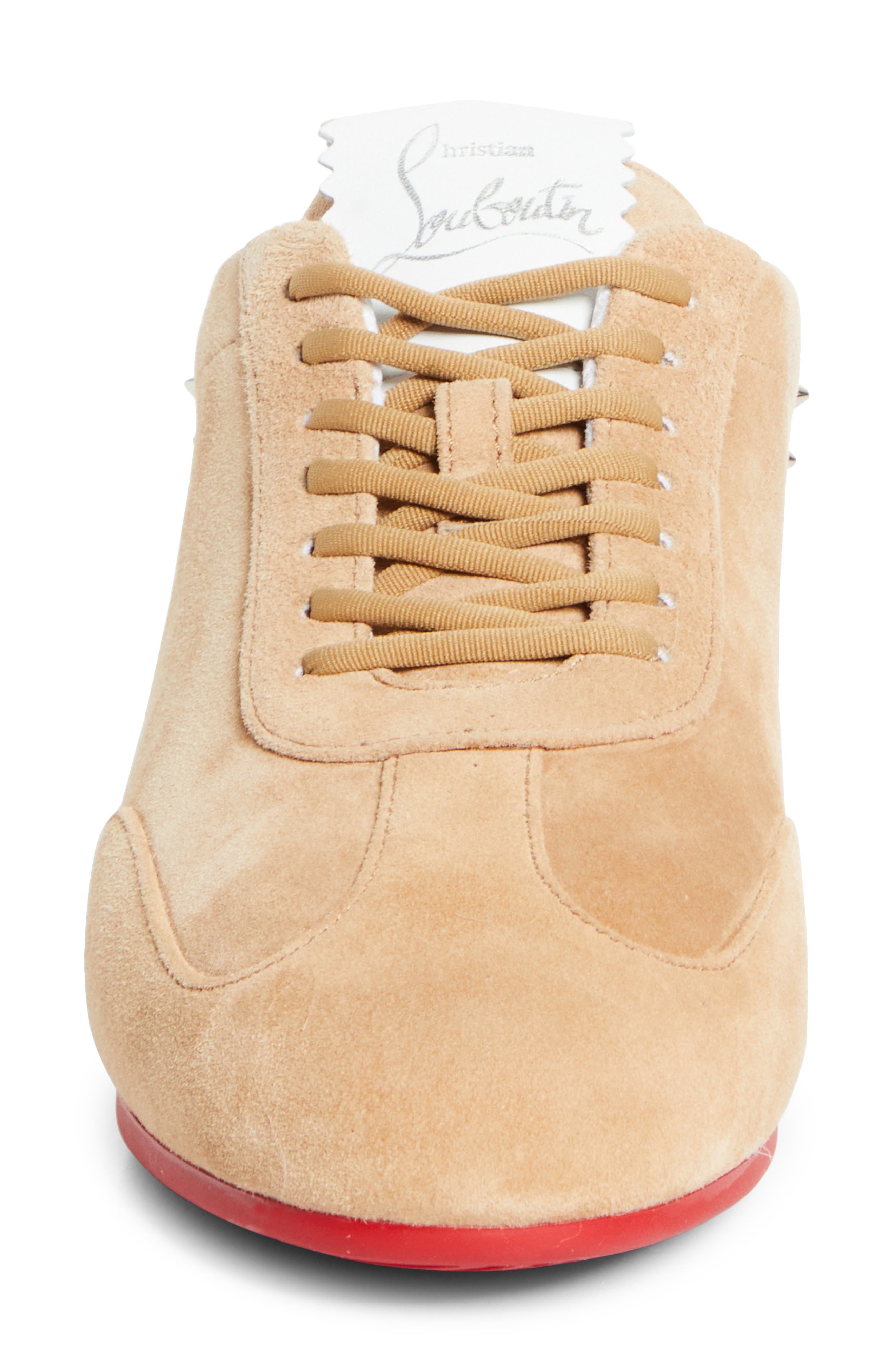 Christian Louboutin Eleonora T-Toe Sneaker, Alternate, color, Lionne