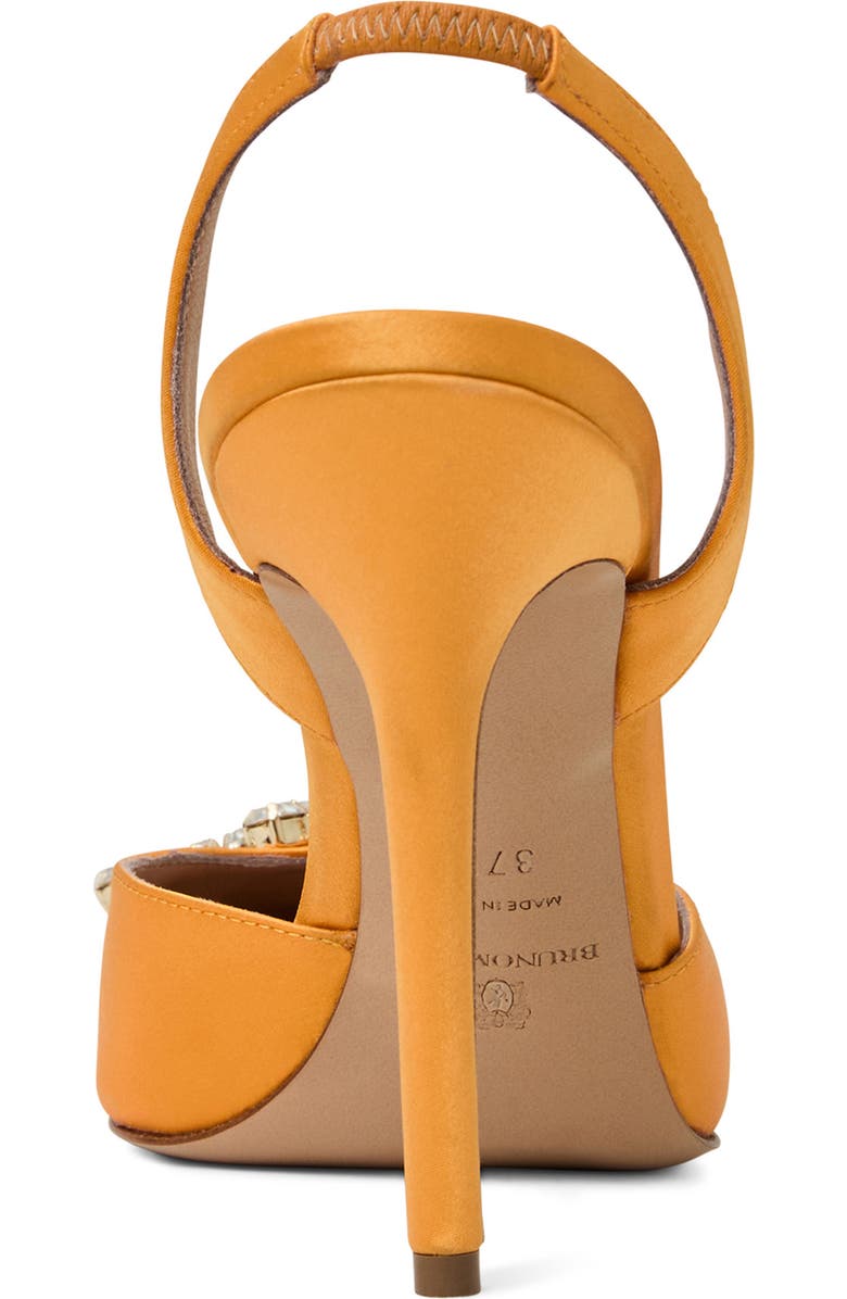 Bruno Magli Moda Slingback Pointed Toe Pump, Alternate, color, Orange Satin