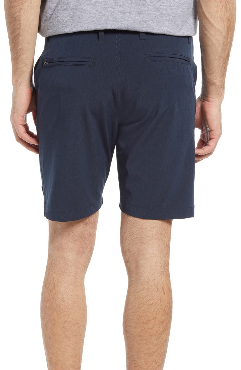 Vintage 1946 Micro Graph Hybrid Flat Front Shorts, Alternate, color, Navy