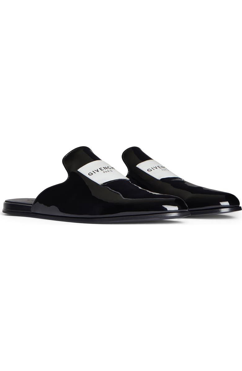 Givenchy Logo Label Lounge Slipper Mule, Main, color, Black