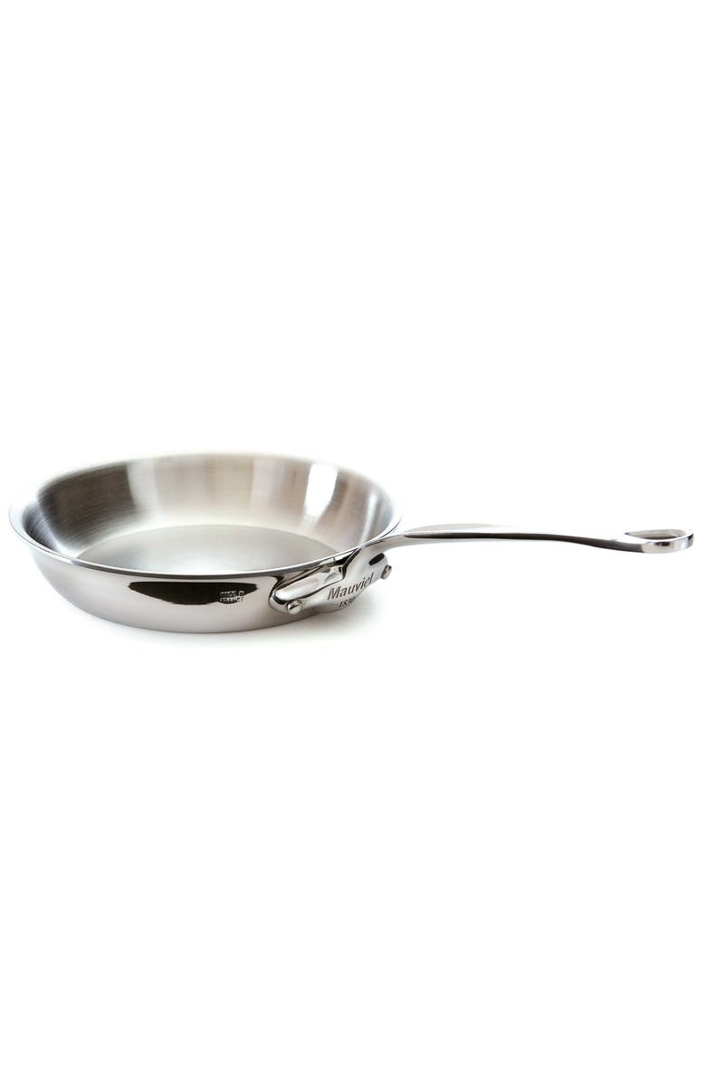 Mauviel M'Cook 11 Inch Stainless Steel Round Frying Pan, Main, color, Silver
