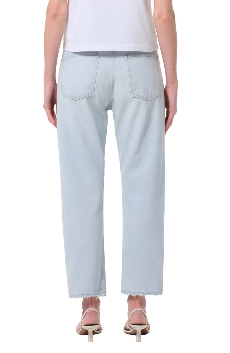 AGOLDE '90s Ripped Mid Rise Crop Relaxed Straight Leg Jeans, Alternate, color, Requiem