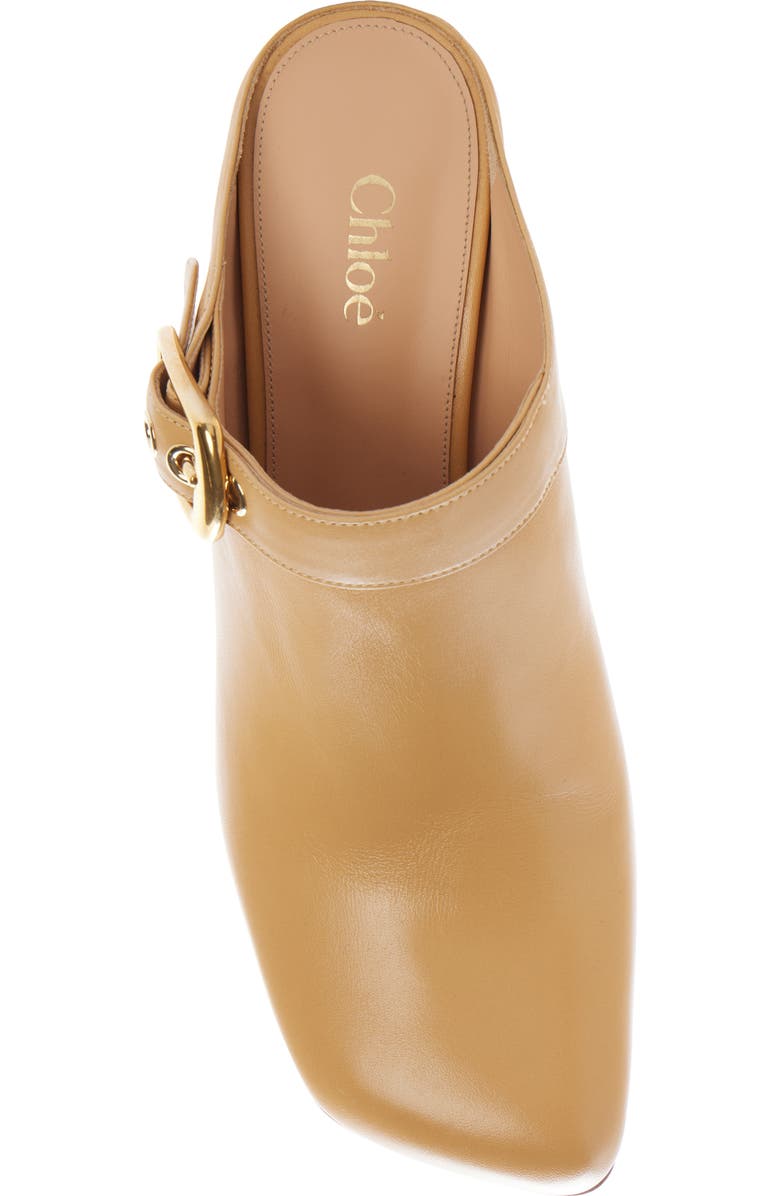 Chloé Andrea Buckle Detail Mule, Alternate, color, Sandy Brown