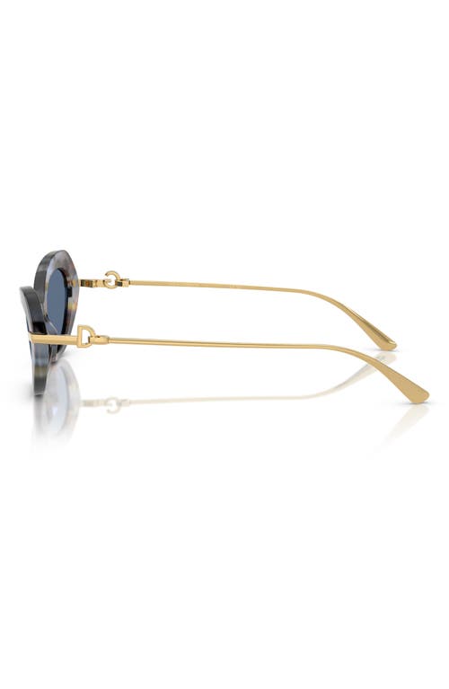 Dolce & Gabbana Dolce&gabbana 52mm Butterfly Sunglasses In Havana Blue