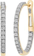 Sara Weinstock 18k Gold Diamond Hoop Earrings