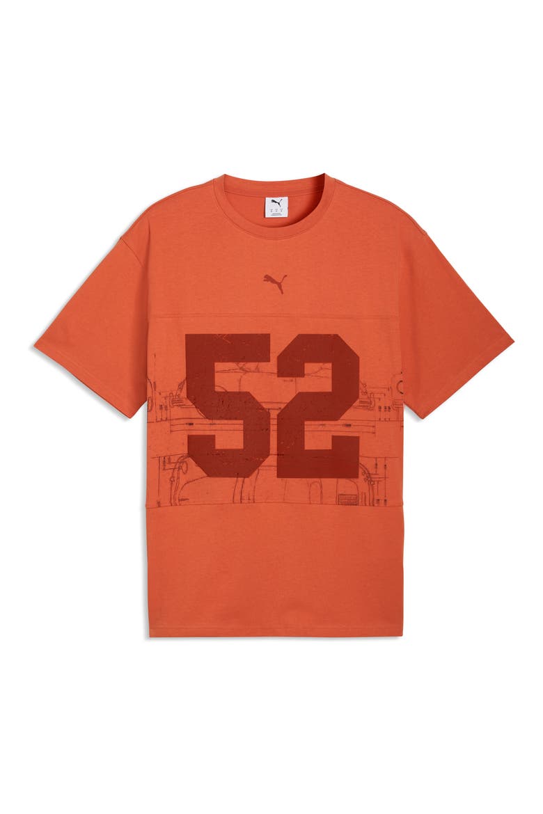 Porsche Legacy Lifestyle Cotton Graphic T-Shirt, Main, color, AMARENA