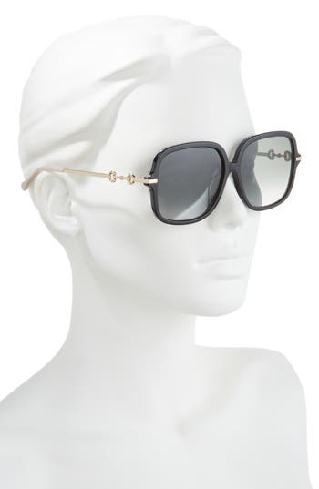 GUCCI GUCCI 58MM SQUARE SUNGLASSES