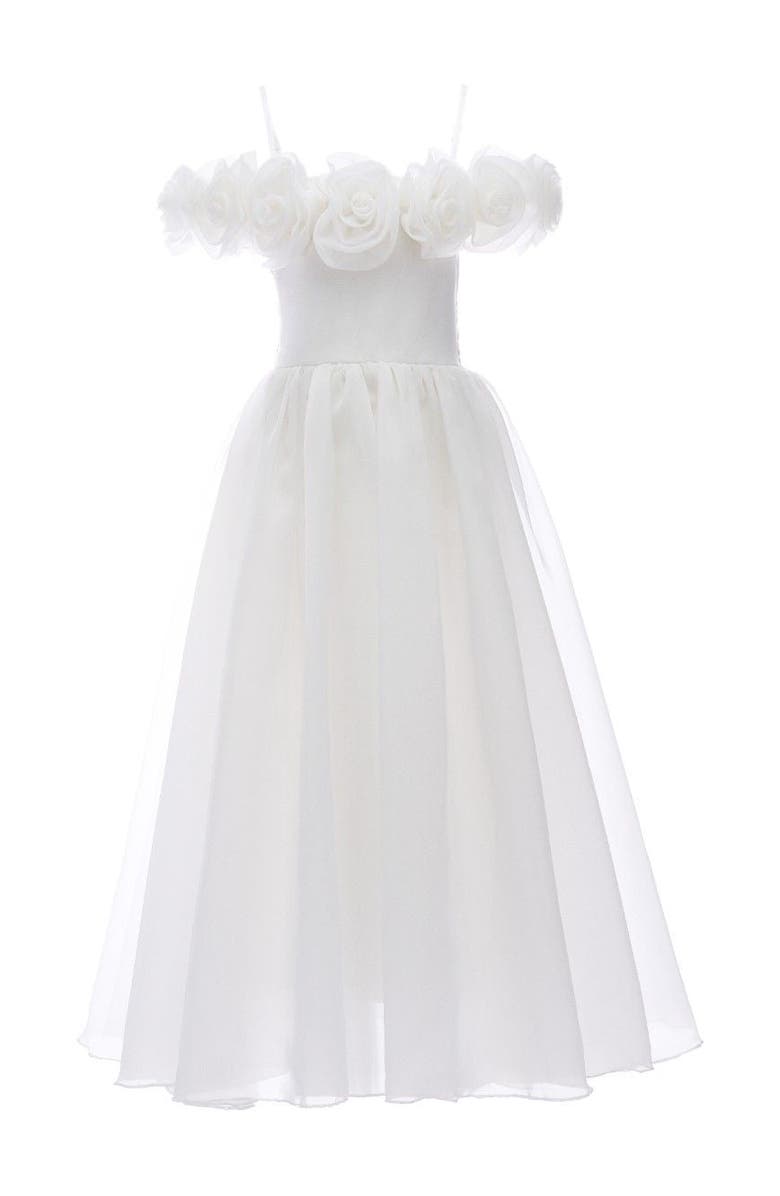 Tulleen Chloe Tulle Dress, Main, color, White