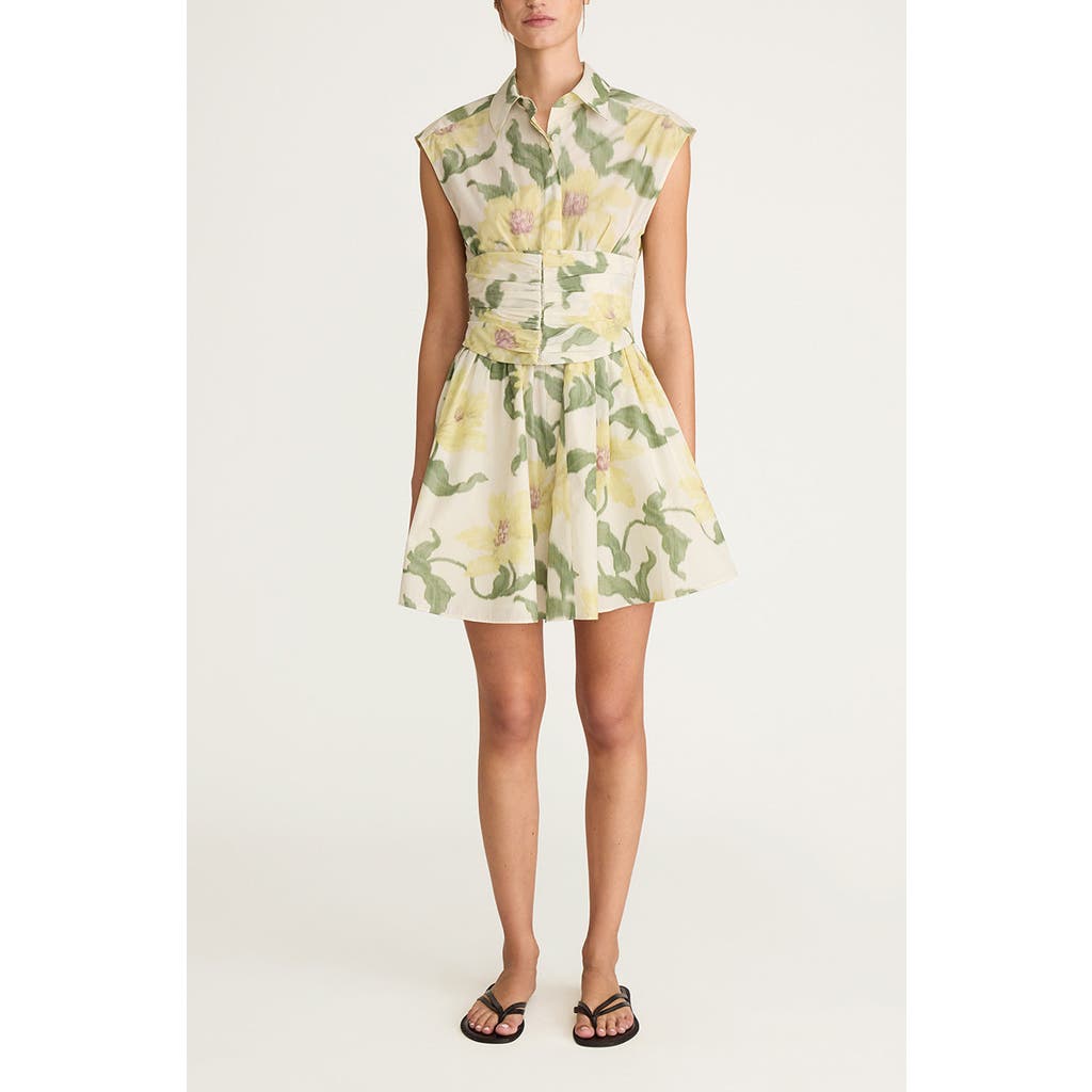 REBECCA TAYLOR REBECCA TAYLOR NOUVEAU FLEUR CORSETED MINI DRESS