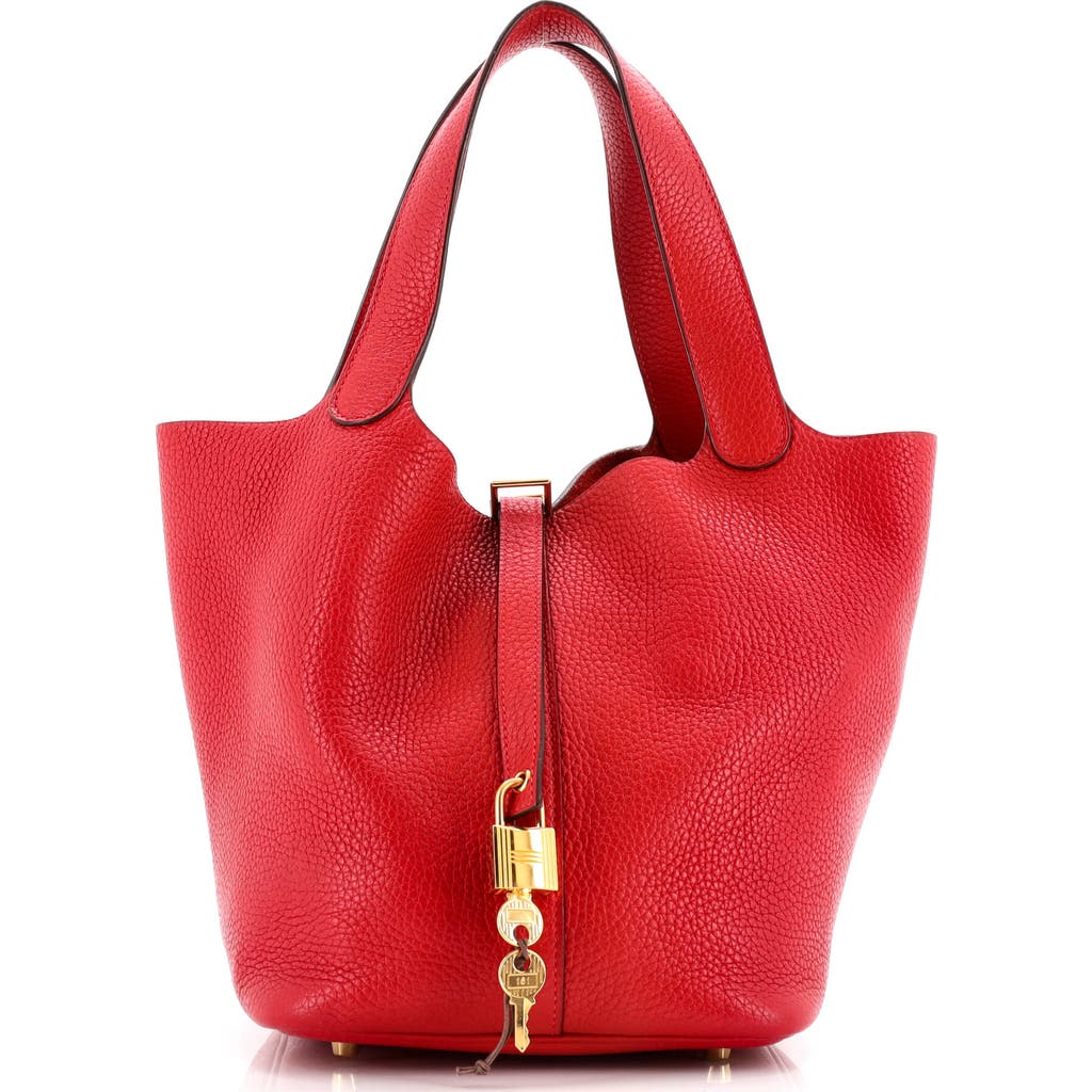 Pre-owned Hermes Hermes Picotin Lock Bag Clemence Mm