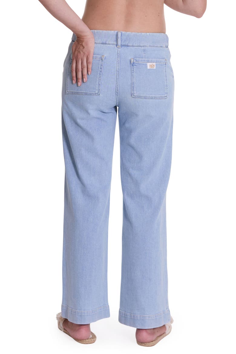 Kelly Wide Leg Maternity Jeans, Alternate, color, LIGHT BLUE