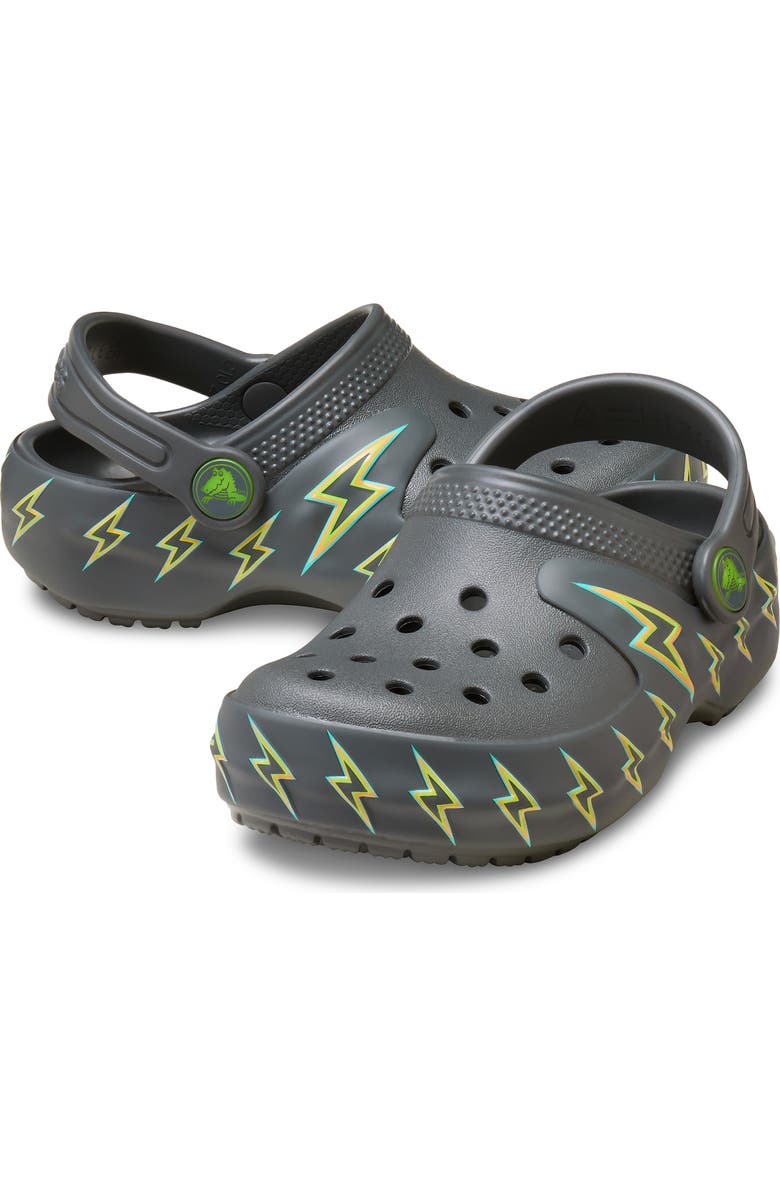 CROCS Kids' Classic Bot Light-Up Clog, Alternate, color, Carbon