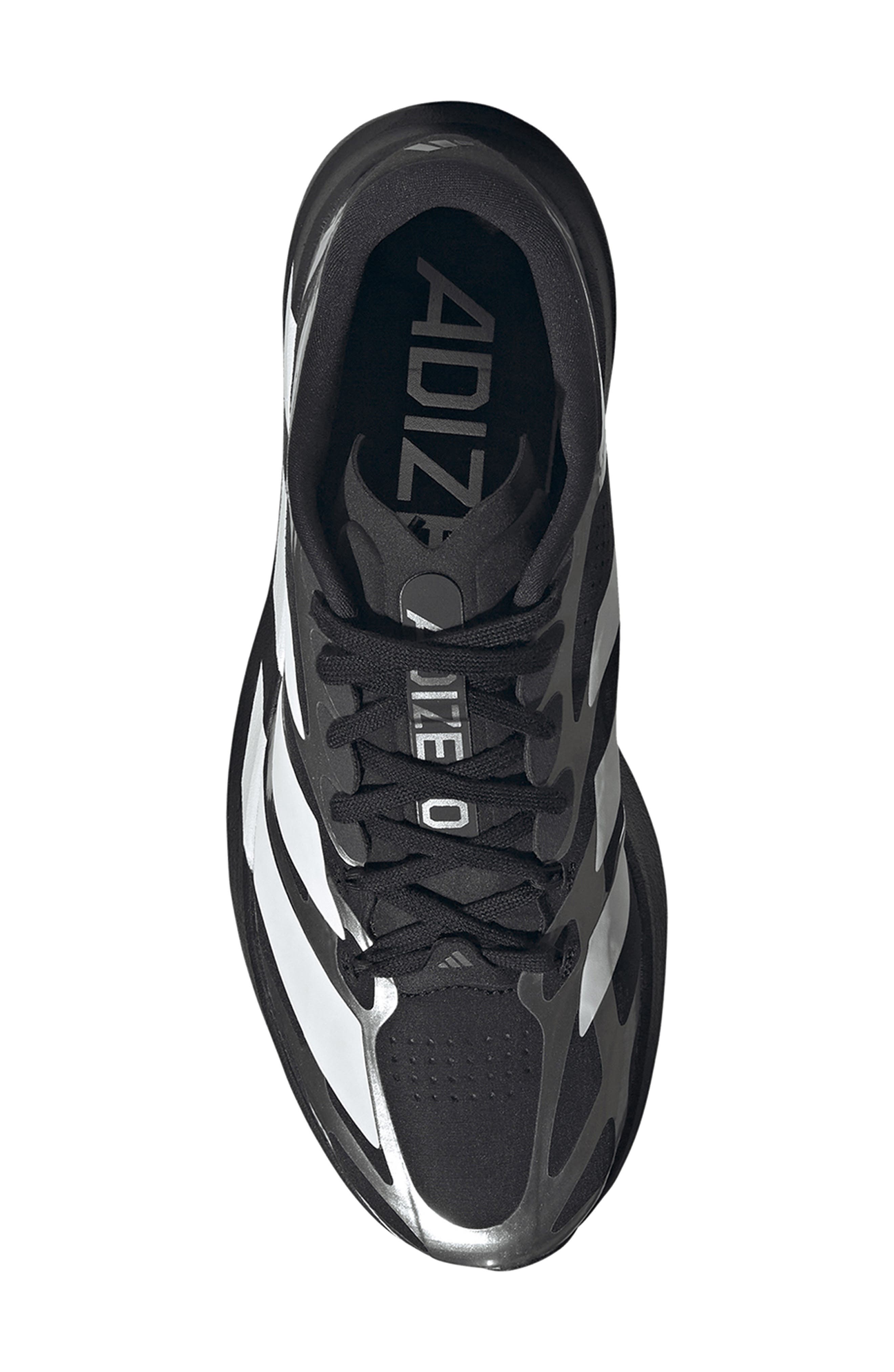 adidas Adizero Evo SL EXO Running Shoe, Alternate, color, Core Black/ White/ Iron Met