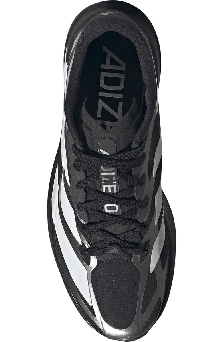 adidas Adizero Evo SL EXO Running Shoe, Alternate, color, Core Black/ White/ Iron Met