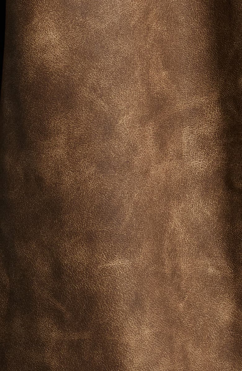 Princess Polly Goldsmith Oversize Faux Leather Bomber Jacket, Alternate, color, 