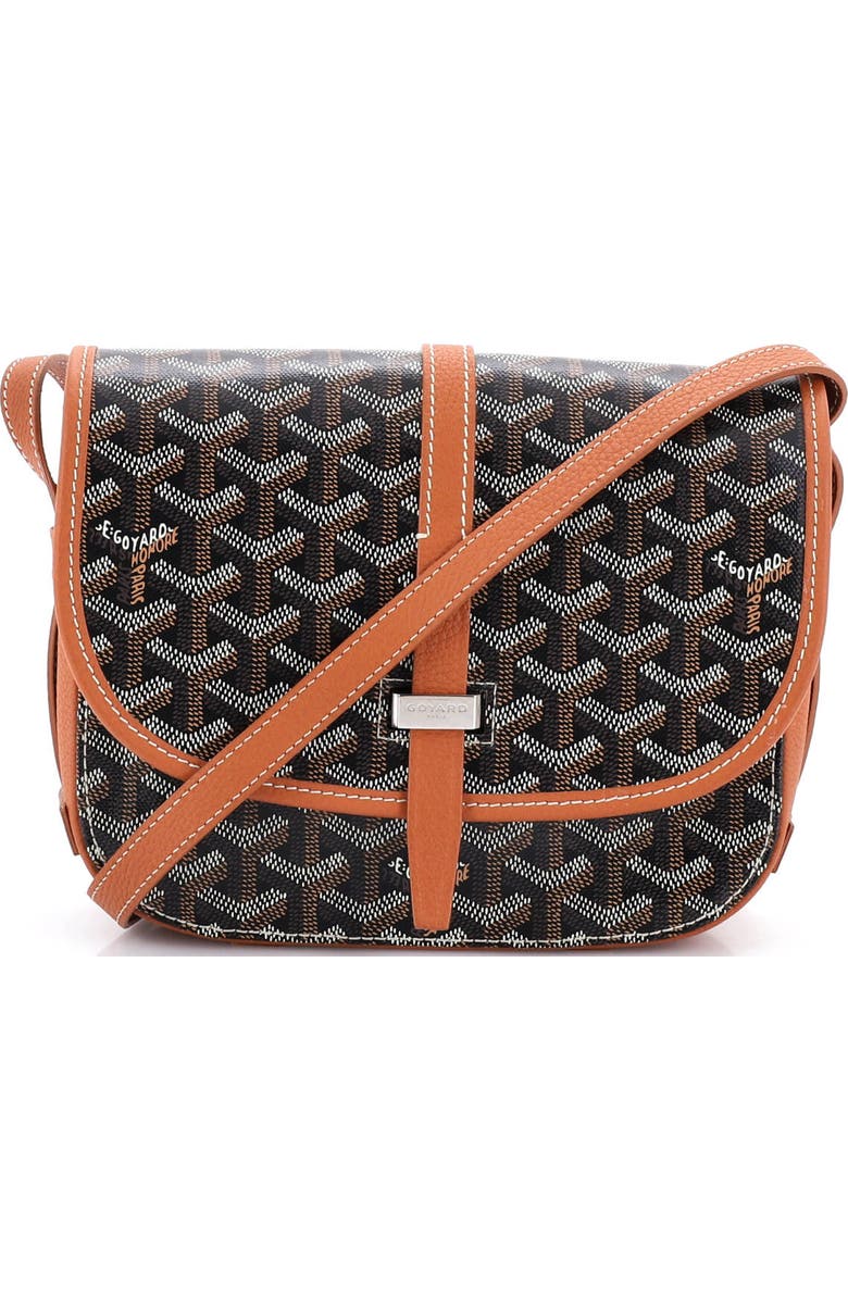 Pre-Owned Goyard Belvedere II Messenger Bag Coated Canvas PM, Main, color, Brown