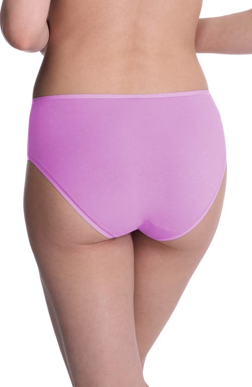 Natori Bliss Bare Cotton Hipster Briefs In Purple