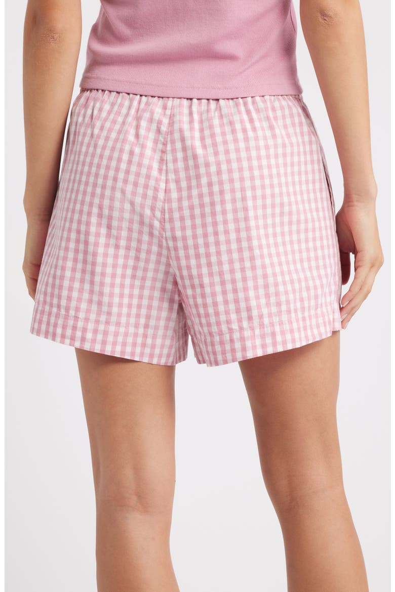 Oversize Boyfriend Boxer Shorts, Alternate, color, PINK LUELLA GINGHAM
