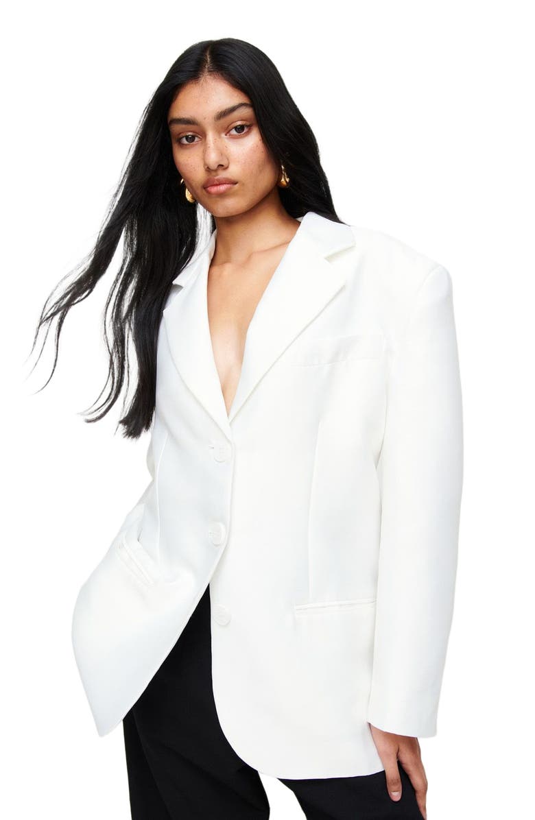 Romy Gemini Blazer, Alternate, color, White