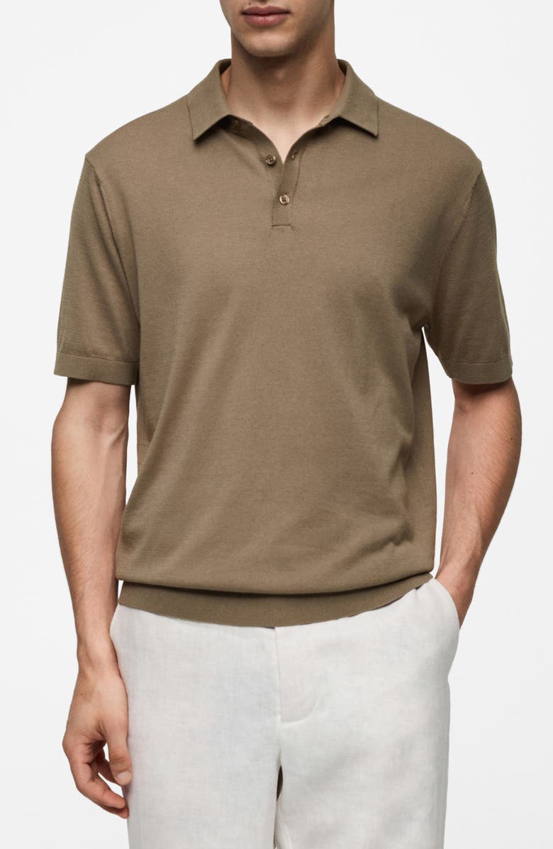 MANGO Cotton Piqué Polo, Main, color, 