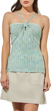 Ming Wang Space Dye Halter Top