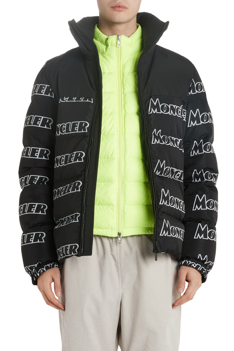 Faiveley Logo Down Puffer Jacket, Main, color, GREY