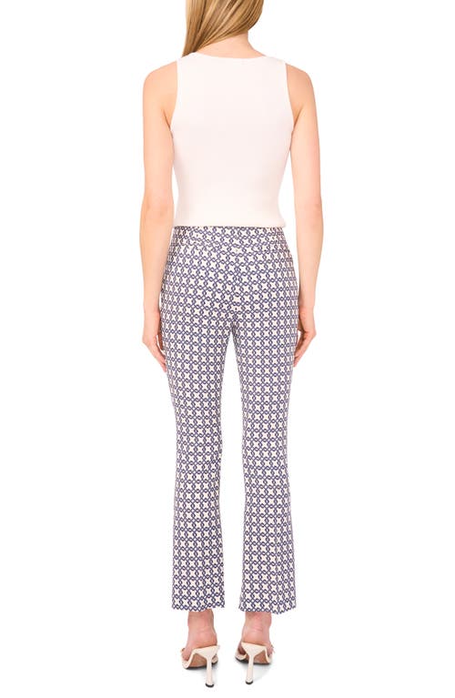 Ted Baker Print Straight Leg Pants In White