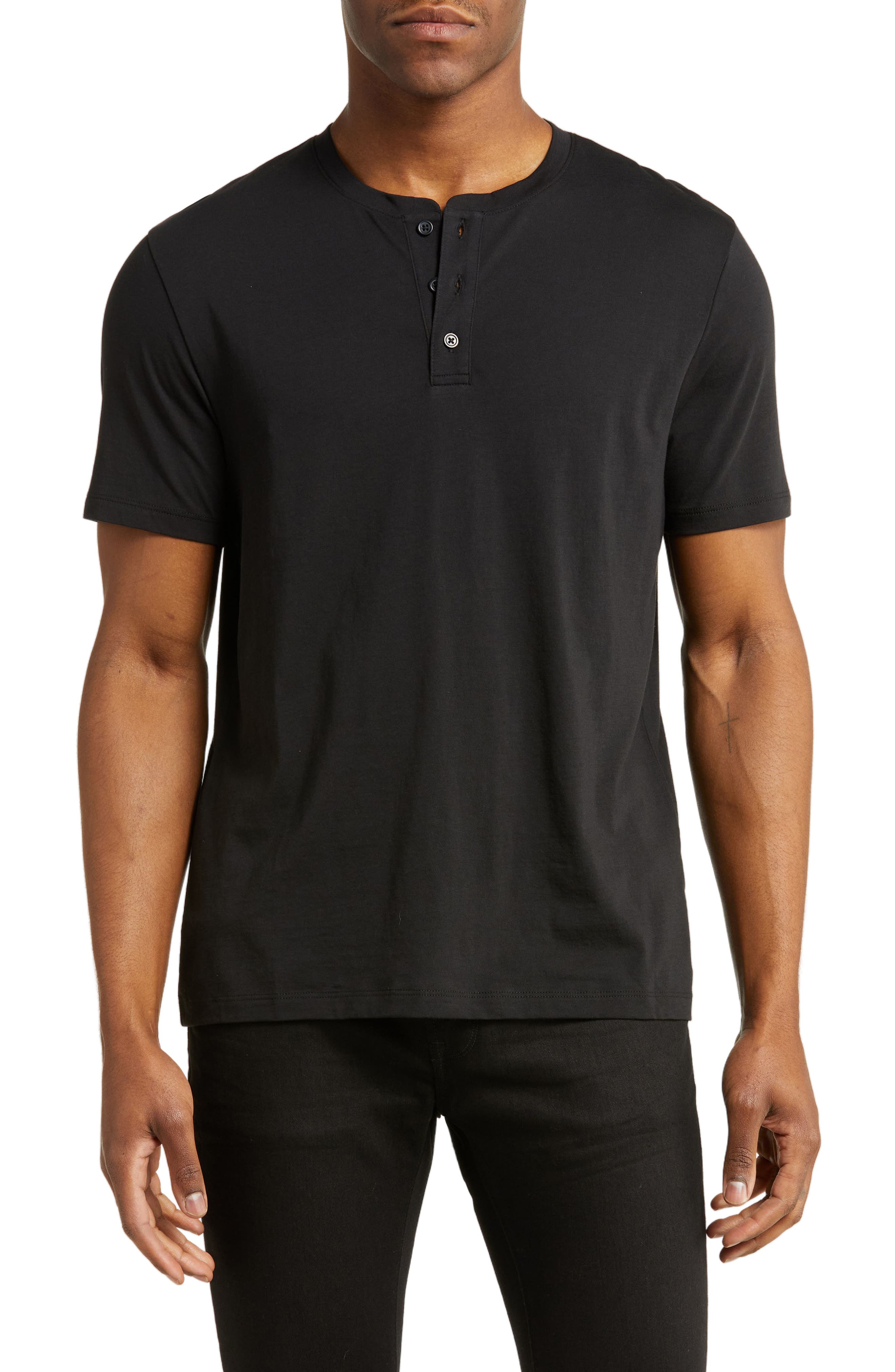 Vince Solid Henley T-Shirt